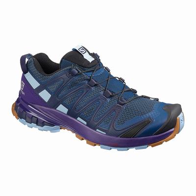 Salomon XA PRO 3D v8 - Naisten Polkujuoksukengät - Laivastonsininen/Violetit Indigo